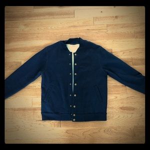 Taylor Stitch Bomber Varsity Cardigan Sweater
